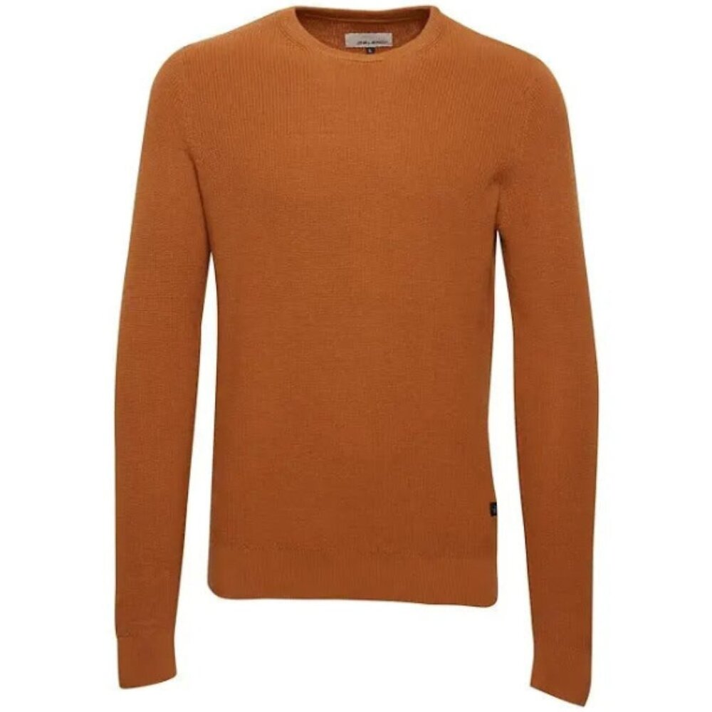 Blend Pumpkin Codford Knit Crewneck Sweater